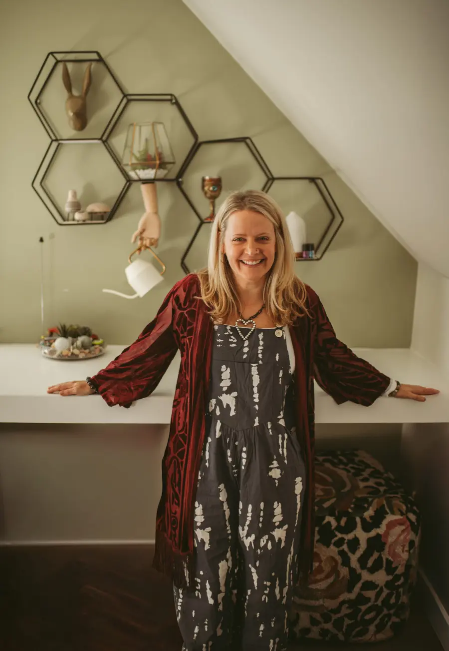 Mary Crutchfield standing in her office